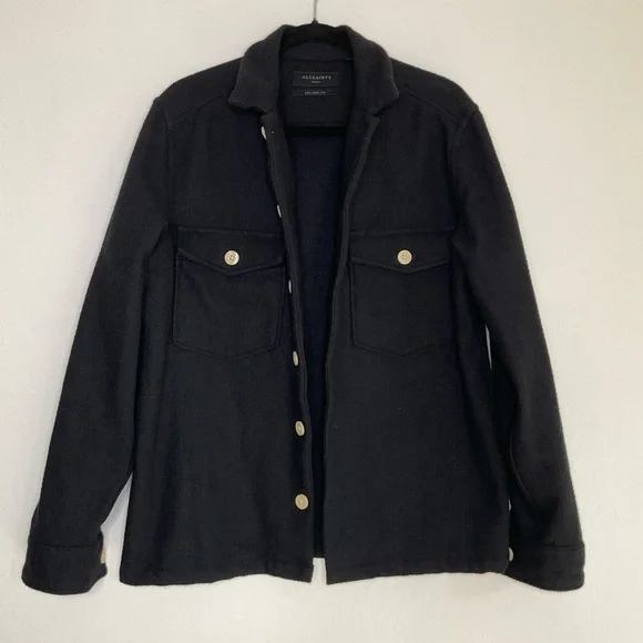 All Saints Kitara Relaxed Fit Jacket in BlackSize Small